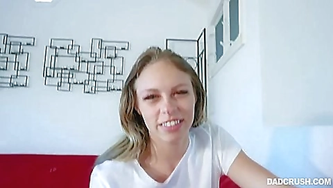 Sexy blonde babe take dutok undoes jerkoff for cock