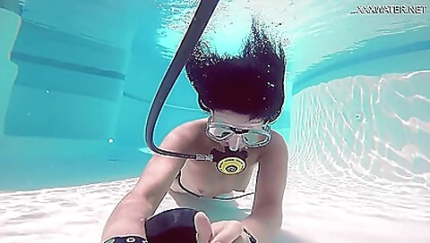 Sexy young girl with a big cock in her mouth