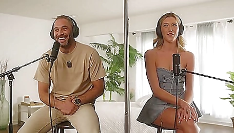 Mature woman masturbates with her step son