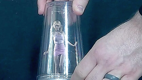 Sexy girl's tight pussy with a white