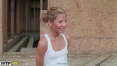 Sexy blonde fucks herself with a dildo